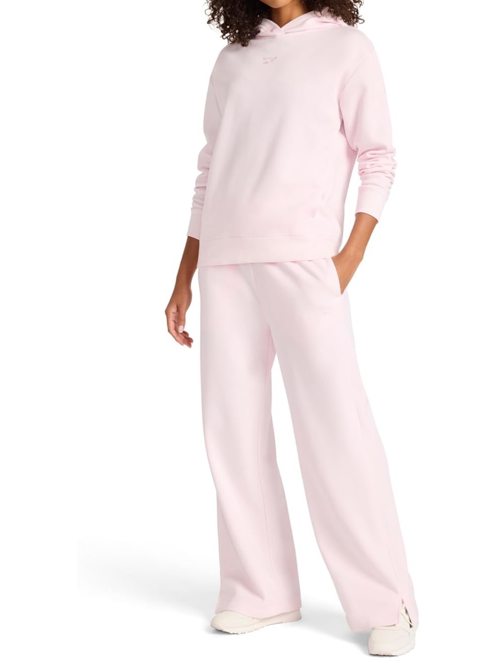 Reebok Women’s Swift Hoodie And Sweat Set Frosted Berry Pink Size Large
